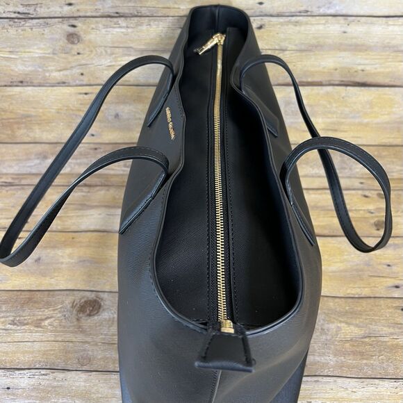 Anne Klein Structured Work Tote and Flap Pouch Bundle Black - Picture 6 of 16